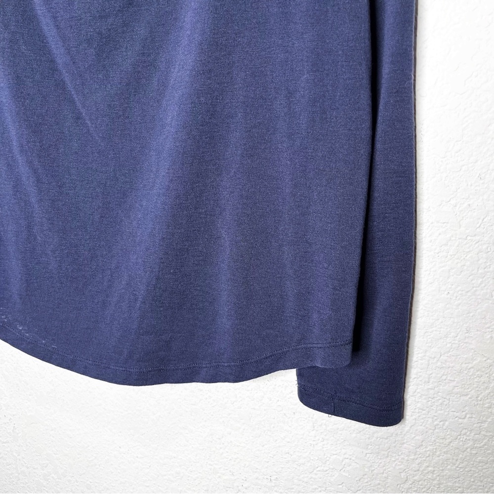 Athleta Breezy Open Back Long Sleeve Top in Navy - Picture 7 of 9